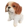 ORIGIN Home Decor Chien Animaux Figurine de Chien Blanc - 12x11x8cm