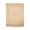 Tapis de jute | Tapis rectangulaire, Décoration d'intérieur 80x60 cm | Beige