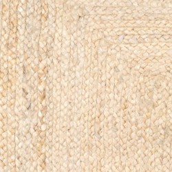 Tapis de jute | Tapis rectangulaire, Décoration d'intérieur 80x60 cm | Beige