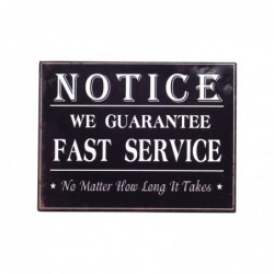 Notice Assiette Murale 25X33Cm Décoration Murale Plaques Métalliques Collection Industrielle