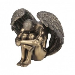 Collection classique de figurines en bronze d'ange assis nu