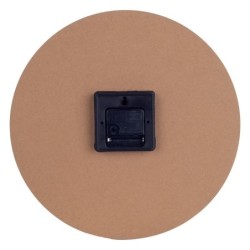 ORIGEN Home Decor Horloge Ronde Marron Horloges 34x34x4cm
