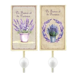 ORIGEN Home Decor Hanger 2U Portemanteaux Écru 19x8x7cm Métal Décoration Vintage