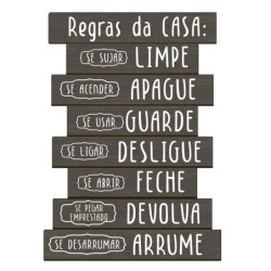 ORIGEN Home Decor Ornement Mural Plaques Métal Noir 35x25x1cm - Décoration Vintage Industrielle