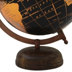 ORIGEN Home Decor Ballons Globe Rond Orange Monde 28x22x20cm