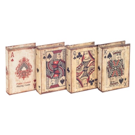La boîte à livres en tissu comprend 4 unités-cadeaux de jeux de collection vintage