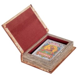La boîte à livres en tissu comprend 4 unités-cadeaux de jeux de collection vintage