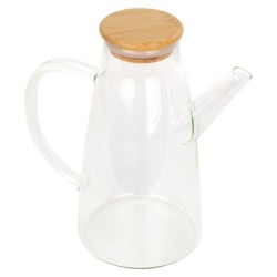 ORIGIN Ustensiles de graissage pour décoration d'intérieur | Bidon d'Huile Transparent - 20x19x10cm