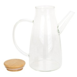 ORIGIN Ustensiles de graissage pour décoration d'intérieur | Bidon d'Huile Transparent - 18x19x10cm