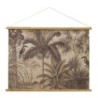 ORIGEN Home Decor Toile enroulable tropicale rectangulaire images grises 75x100x2cm