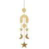 ORIGEN Home Decor Pendentifs Mobiles Phase de Lune Marron 74x13x1cm - Design Unique et Polyvalent
