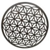 ORIGEN Home Decor Ornement rond en métal gris - 50x50x2cm