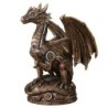 ORIGIN Home Decor Dragon Gear Mech Nico Fantasia Figure Déesse Gris 21x12x17cm