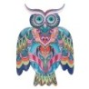 ORIGEN  figurine de hibou gris, décoration de maison, jardin, 31x21x1cm