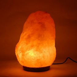 Lampe au sel de l'Himalaya | Pierres Naturelles 9,4 Kg. 29 x 18 cm | Couleur orange