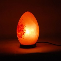 Lampe au sel de l'Himalaya | Pierres Naturelles 2,92 Kg. 19 x 12 cm | Couleur orange