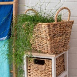 Pack de 3 paniers en jacinthe d'eau pour une décoration naturelle de la maison