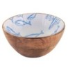 Petit bol à poisson décoratif nautique en bois bleu, collection Sailor