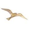Figurine décorative mouette pour décoration nautique en blanc et bleu marine