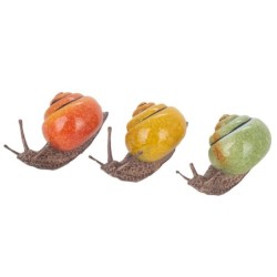 Figurine d'escargot en résine, 3 couleurs différentes, décoration de maison bohème