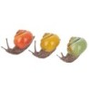 Figurine d'escargot en résine, 3 couleurs différentes, décoration de maison bohème