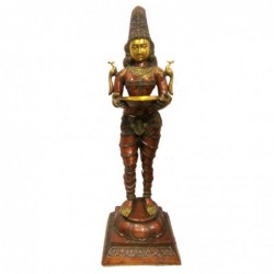 Deeplaxmi Debout Figure Bronze Figures Oriental Collection