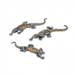 Bright Lizard 3 Different Comprend 3 unités Figures Collection d'animaux ethniques