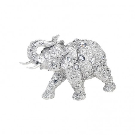 Figurines décoratives | Figurine Décorative Éléphant Argenté 12,5 x 6 x 20 cm Résine | Argent