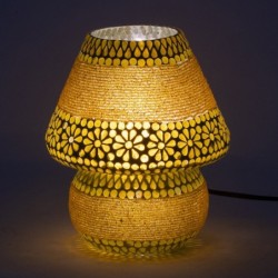 Lampe de table en mosaïque de style ethnique pour la décoration de la maison