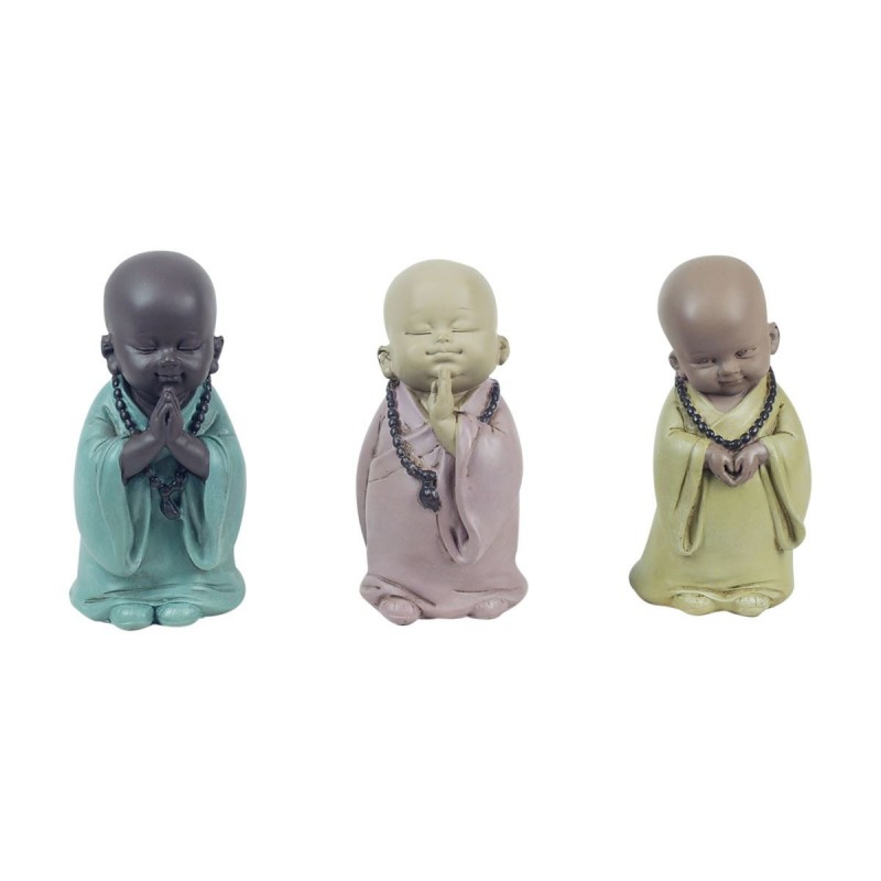 Monks 3 Different comprend 3 unités de figurines de bouddhas Collection orientale