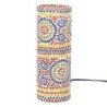Lampe de table mosaïque design exotique