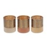 Bougeoirs Lot de 3 bougeoirs contemporains en métal pour la décoration de la maison