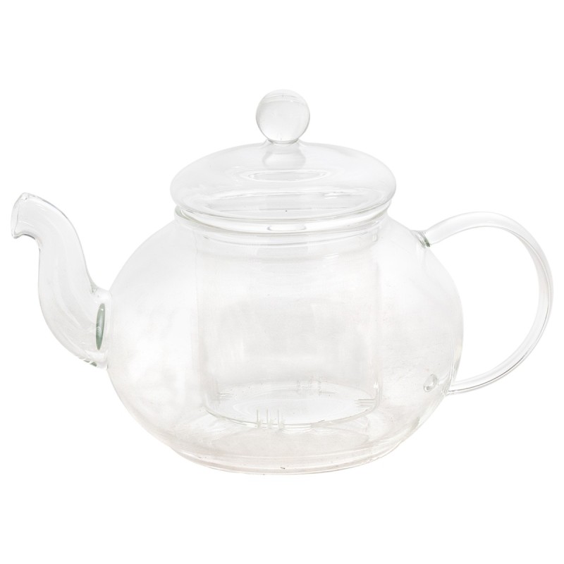 Théière avec Filtre | Théière en verre | Contenance : 0,5 litre | Couleur transparente