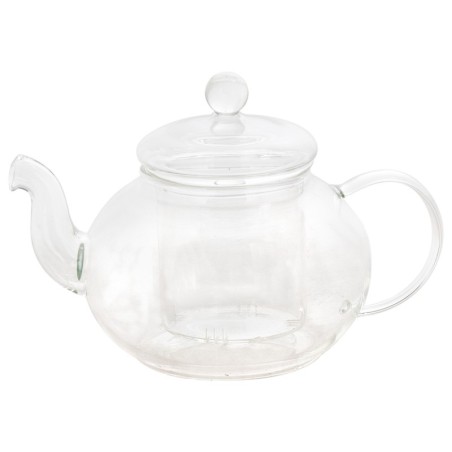 Théière avec Filtre | Théière en verre | Contenance : 0,5 litre | Couleur transparente