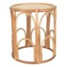 Table dappoint bohème en jonc de mer pour la décoration intérieure