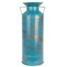 Vase ethnique bleu décoratif en fer blanc de 60 cm pour la maison et le bureau