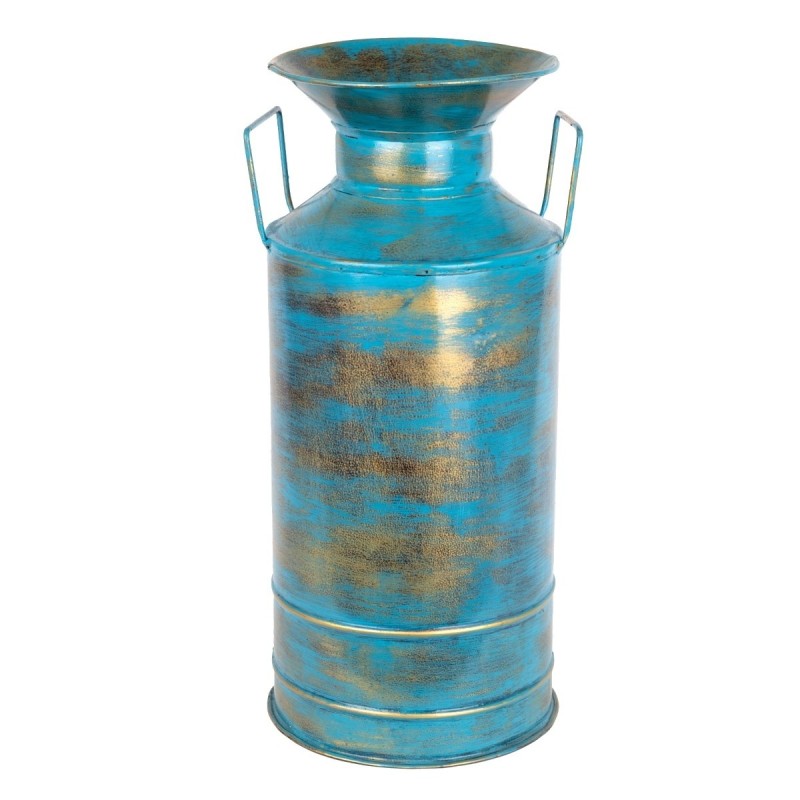 Petit vase ethnique bleu pour la décoration de la maison