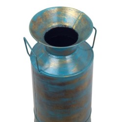 Petit vase ethnique bleu pour la décoration de la maison