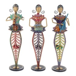 Bougeoir figurine musicale 3 différents multicolore