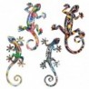 Les petits lézards en résine colorée comprennent 4 unités de figurines animales, diverses collections