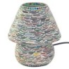 Lampe de table de style champignon au design mosaïque multicolore
