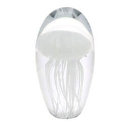 Presse-papier méduse en cristal Transparent, décoration de bureau, cadeau pour la maison