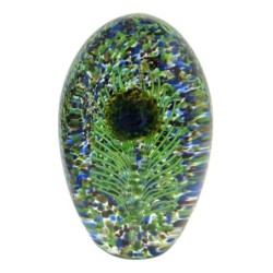 Presse-Papier Cristal Vert 875 grs. - Accessoire de bureau élégant et fonctionnel