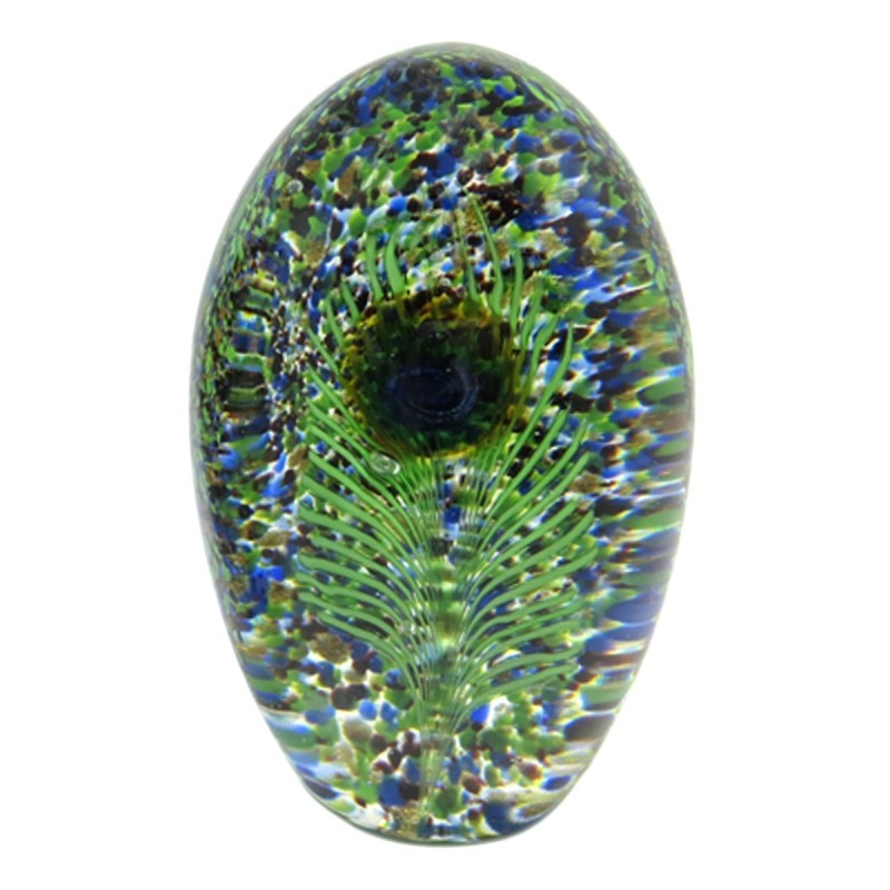 Presse-Papier Cristal Vert 875 grs. - Accessoire de bureau élégant et fonctionnel