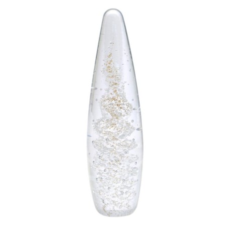 Presse-Papier en Verre Transparent 23 cm - Accessoire de Bureau élégant et Fonctionnel