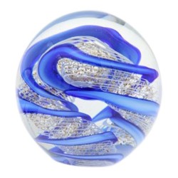 Presse-papier en cristal bleu pour la décoration du bureau et de la maison