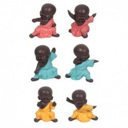 Combattant des bouddhas 6 différents comprend 6 unités de figurines de bouddhas Collection orientale