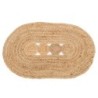 Tapis en Jute Naturel pour Salle de Bain et Cuisine - 55x85cm - Décoration Ecologique et Durable