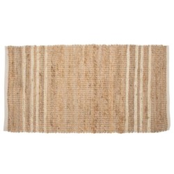 Tapis ethnique en jute et coton pour la décoration de la maison 70x120cm
