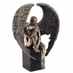 Ange piédestal Bronze Figures Collection Classique